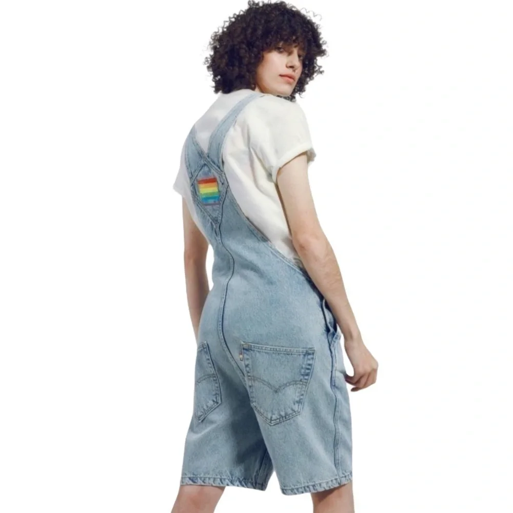 Levi’s Pride Liberation Denim Shortalls Size Large‎